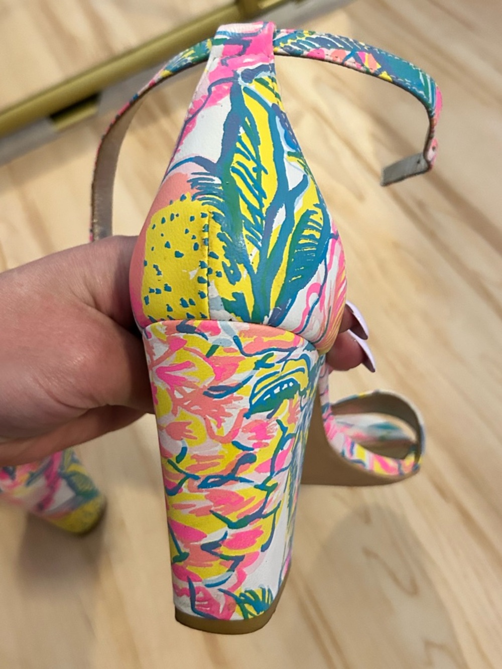 🩷🍋VGUC Lilly Pulitzer heeled sandals - Picture 6 of 9